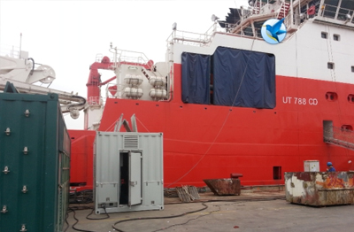 武船重工(啟東)有限公司 8000KW/AC690V/3P船用電站負載測試