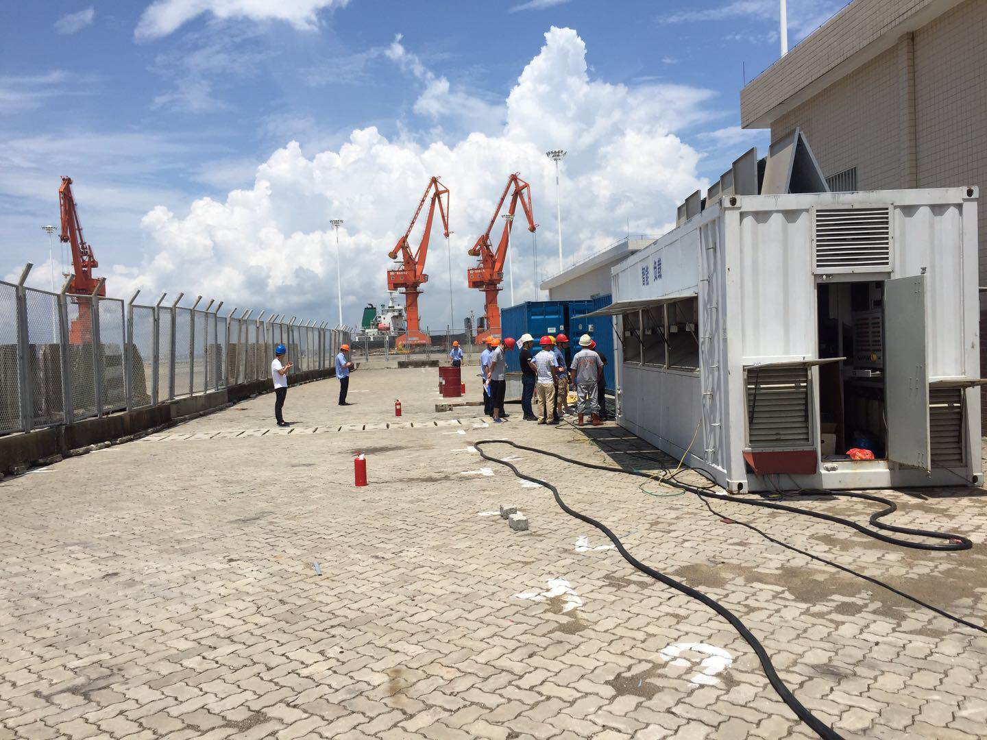 船舶岸電電源假負載測試